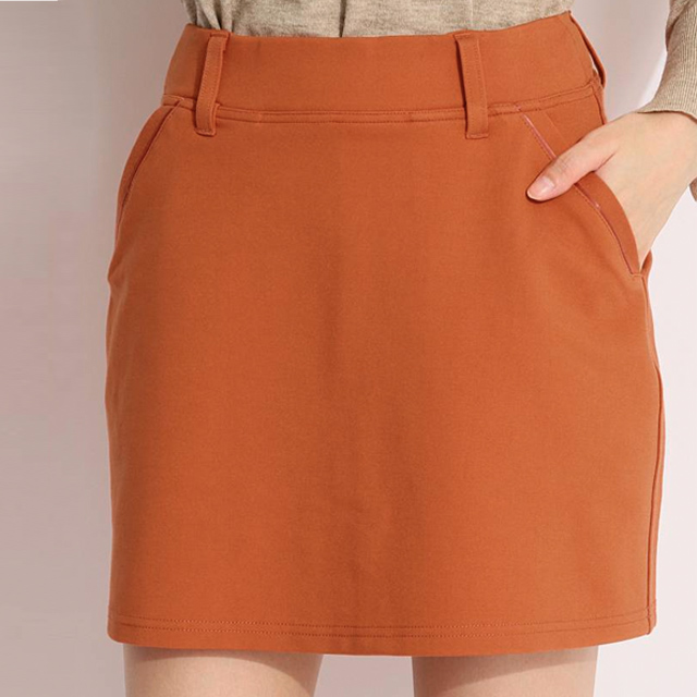 ANSUNESS 一体型ペチパンツ付サイズアジャスター台形スカート