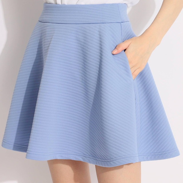 ANSUNESS ふんわりキルトジャガードフレアスカート