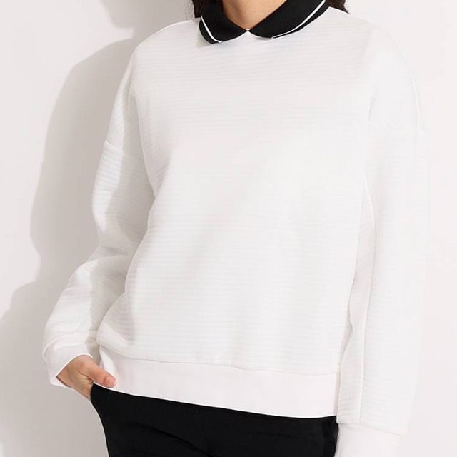 ANSUNESS UVキルトジャガードプルオーバー