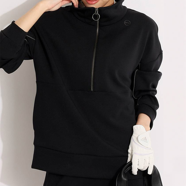 ANSUNESS ハーフジッププルオーバー